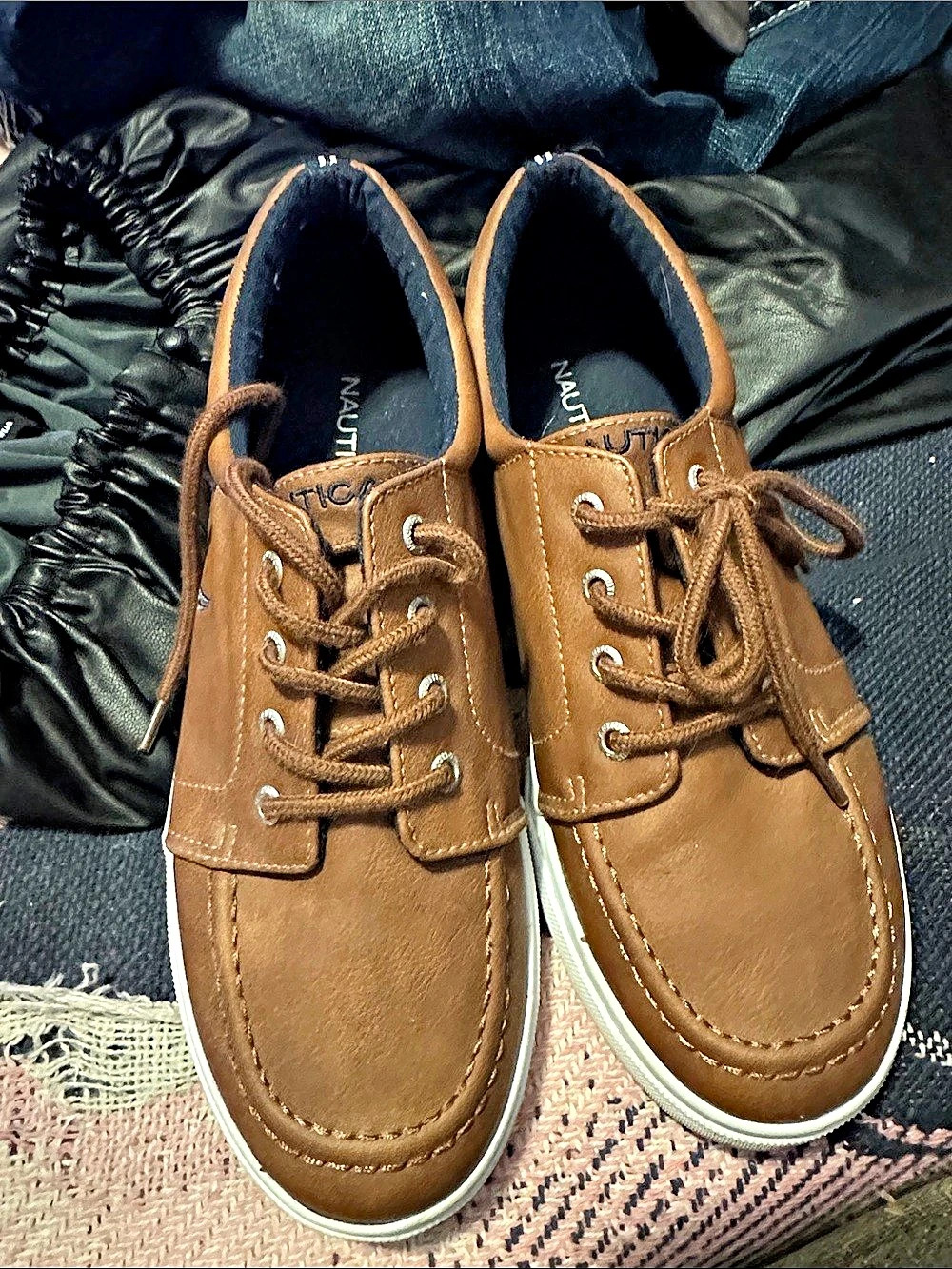 Nautica Berrian Moc Boat Shoes Brown US 8
